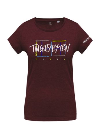 T-shirt Twenty by Ten Chalk Women Heather Wine