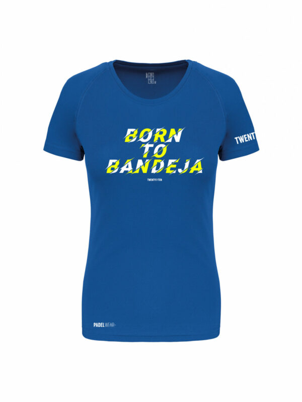 T-shirt tech Born to Bandeja Women Blue