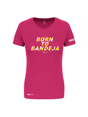T-shirt tech Born to Bandeja Women Pink