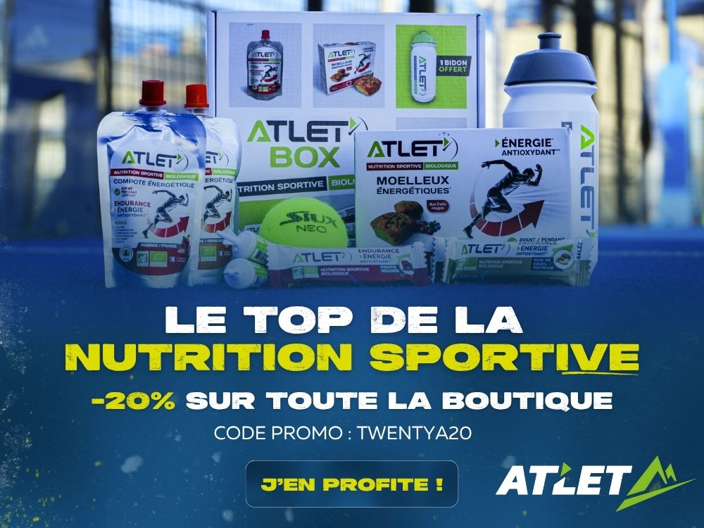 Partenariat Padel Atlet Nutrition - Code Promo
