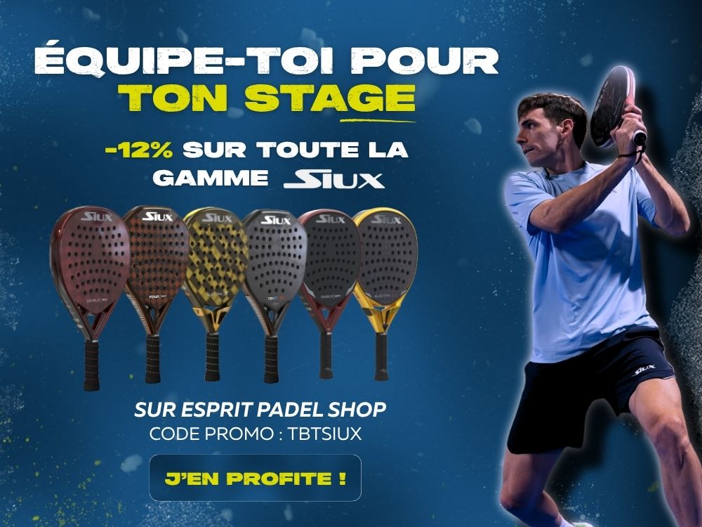 Partenariat Padel Siux - Code Promo