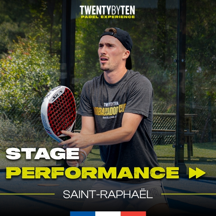 Stage Padel Saint-Raphaël début juin 2026 - Twenty by Ten