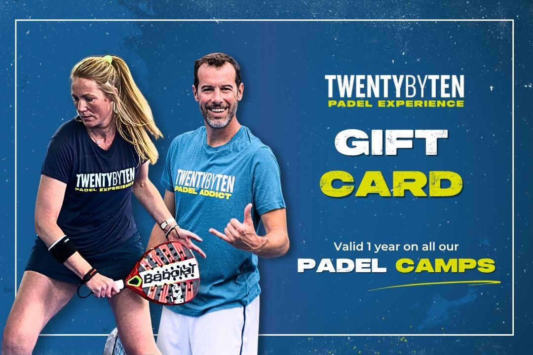 CARTE CADEAU-2 Twenty by Ten Padel Camps Gift Card