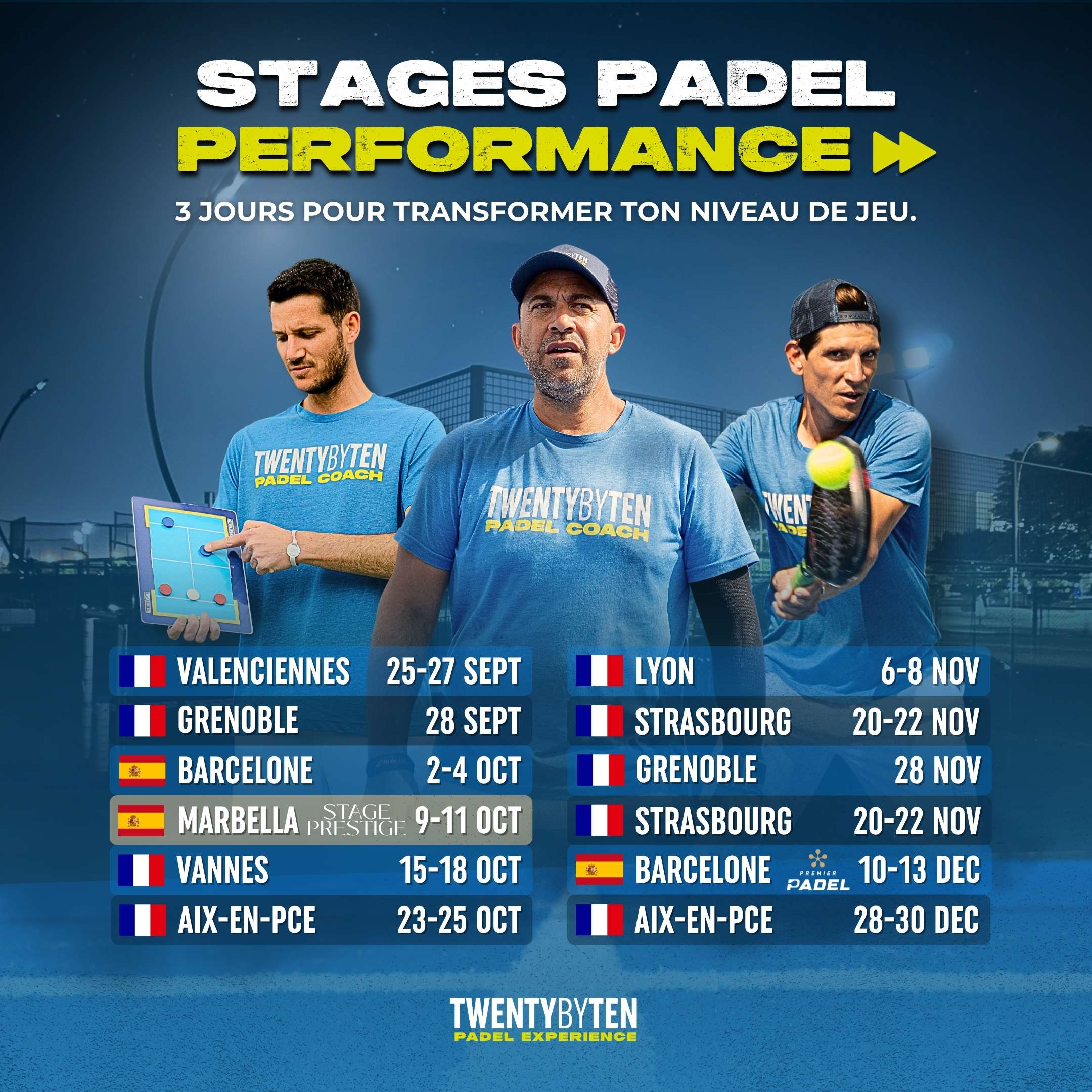 Calendrier 2026 partie 2 vf carré- Stages Padel Twenty by Ten Stages Padel Twenty by Ten Performance - Vignette V2